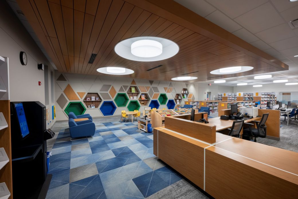 children's area of library