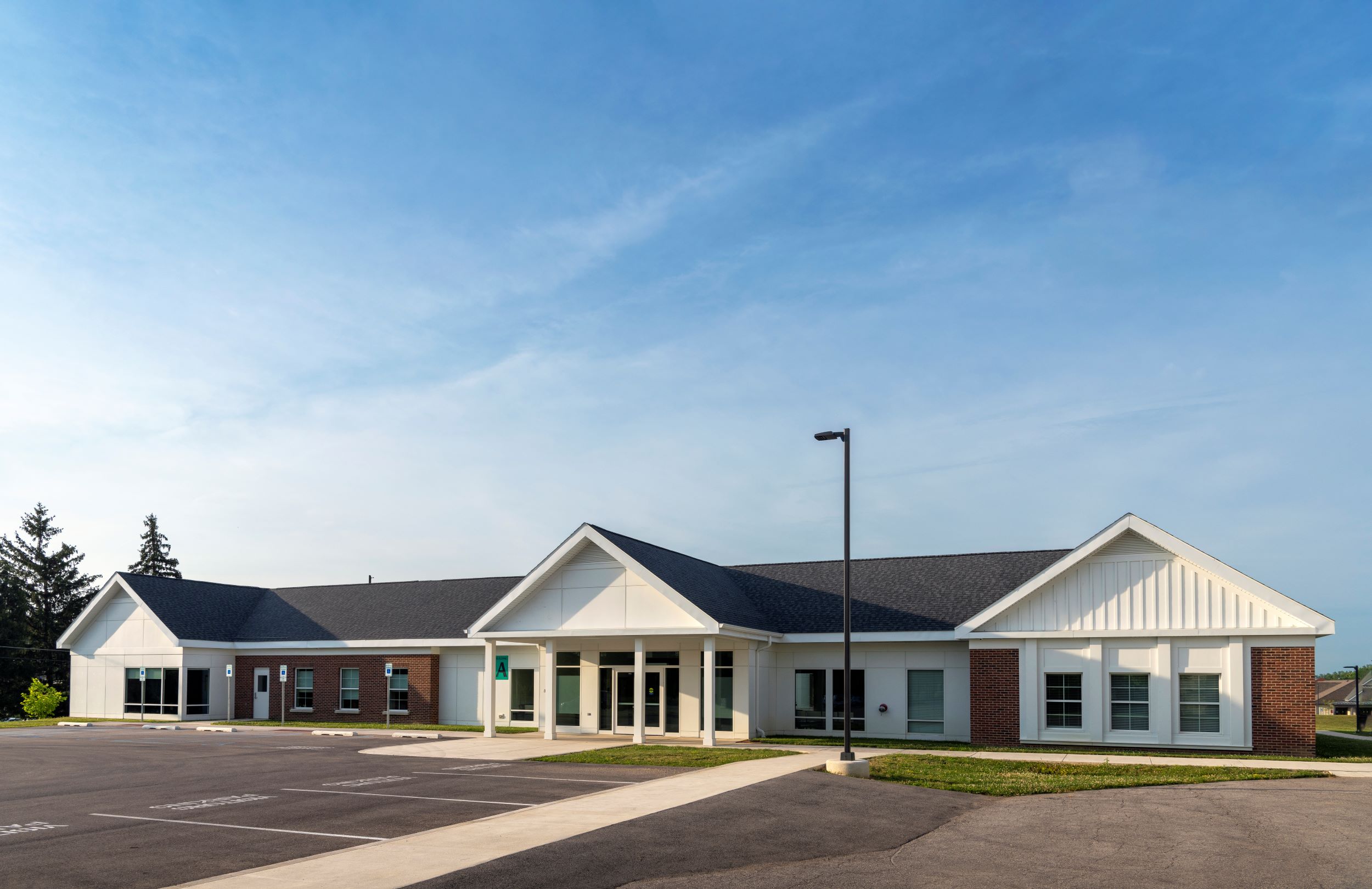front elevation of building