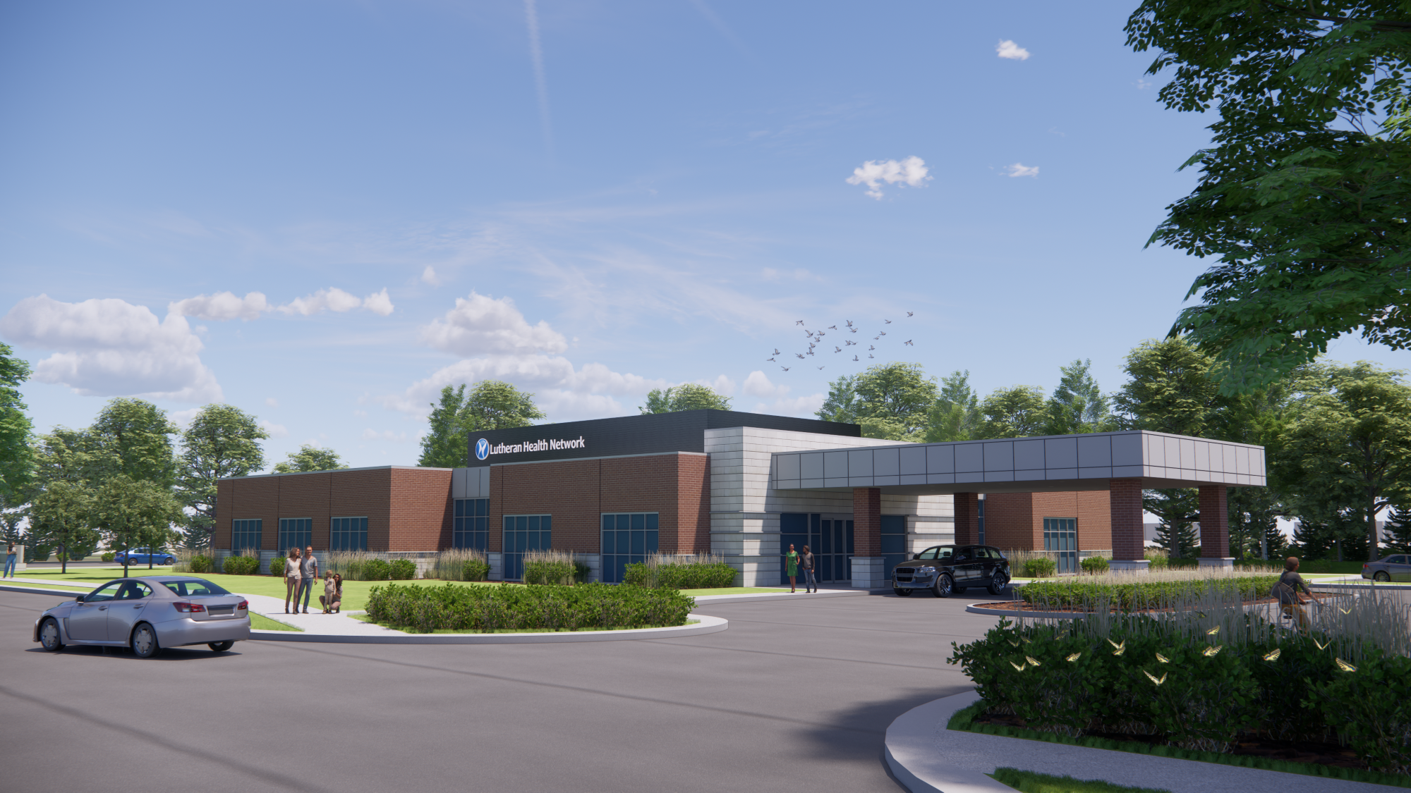 exterior rendering of clinic