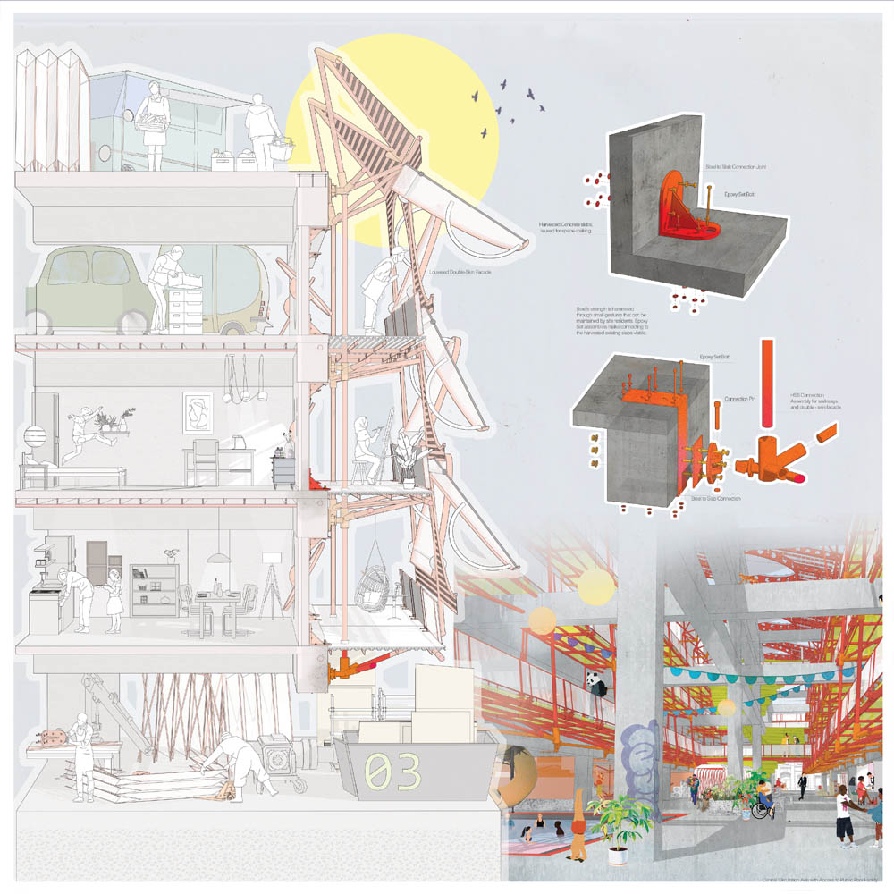 Claire Replogle MKM Steel Competition project board Public Parking